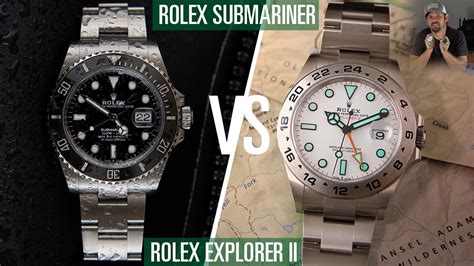 rolex submariner vs rolex explorer